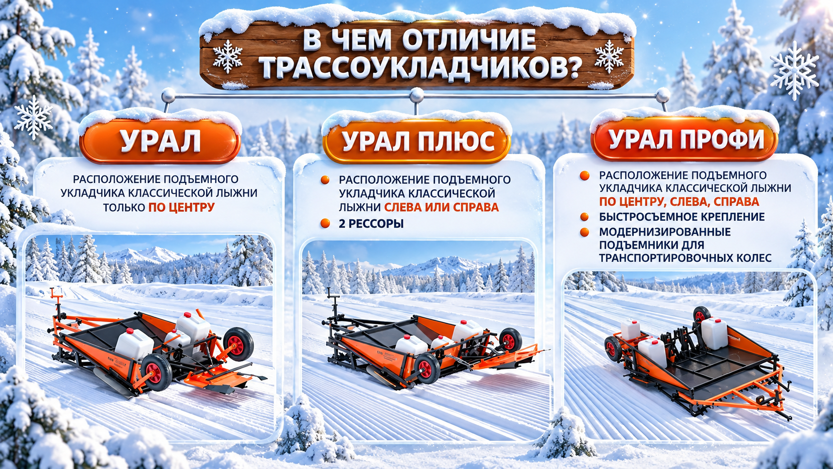 Укладчик лыжных трасс